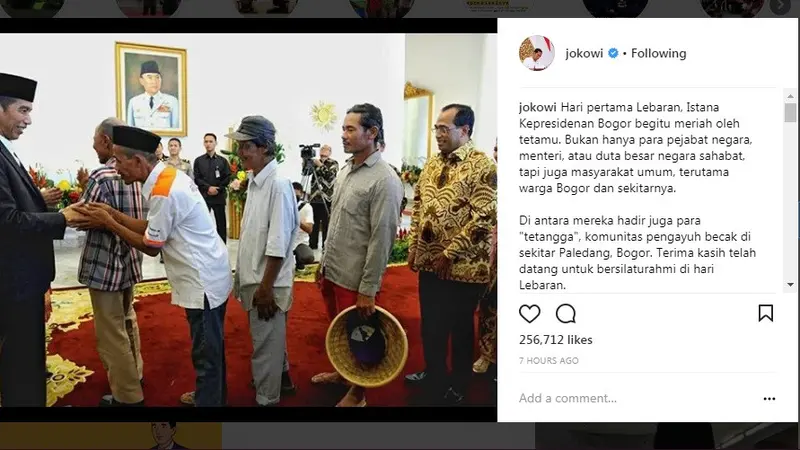 Jabat Erat Jokowi pada Warga di Istana Bogor