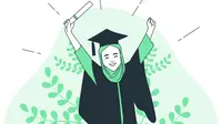 Ilustrasi wisuda, kelulusan sekolah. (Image by storyset on Freepik)