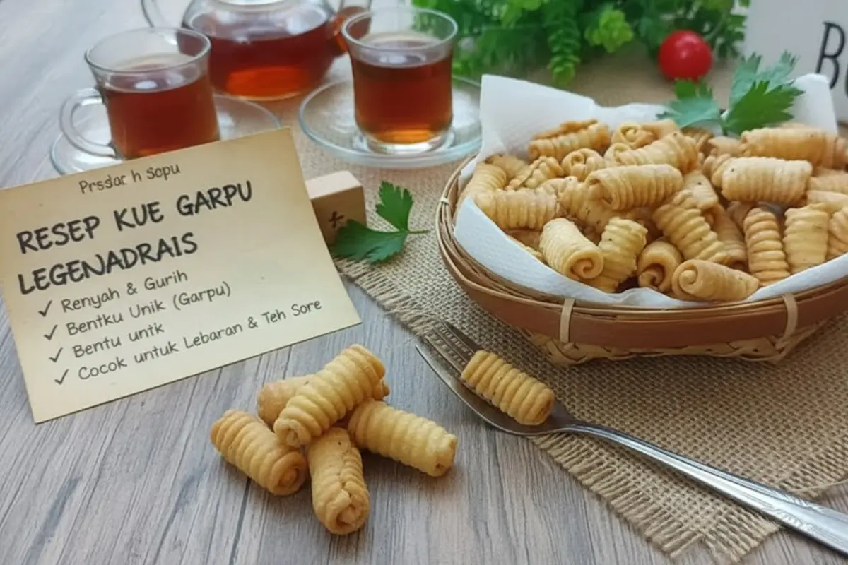 Resep kue garpu (Ilustrasi AI)