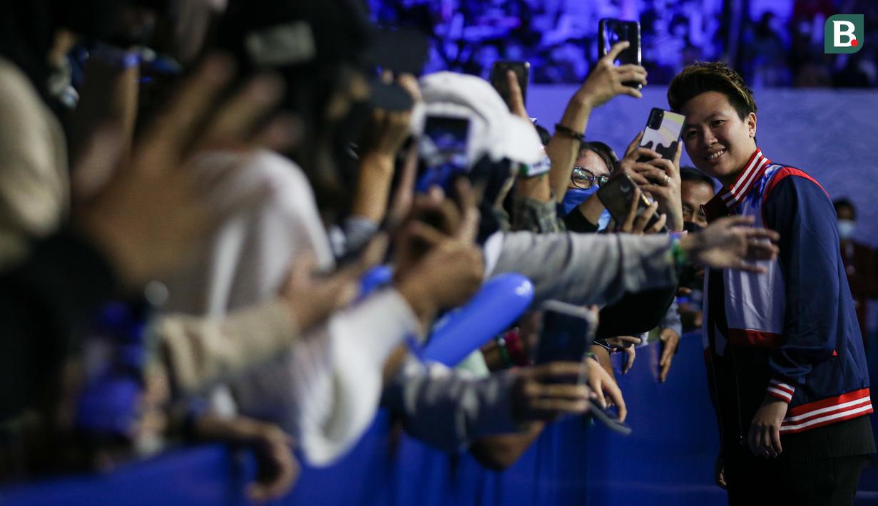 Di ajang BWF Superseries, dari nomor ganda putri dan ganda campuran, ia total mengoleksi 23 gelar dan 19 kali runner-up, termasuk 3 gelar beruntun All England di nomor ganda campuran bersama Tontowi Ahmad mulai tahun 2012 hingga 2014. (Bola.com/Bagaskara Lazuardi)