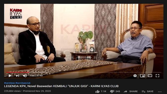 Gambar Tangkapan Layar Video dari Channel YouTube Karni Ilyas Club