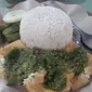 Sensasi Nasi sambal ijo di Banyuwangi bikin nagih. (Heramawan Arifianto/liputan6.com)