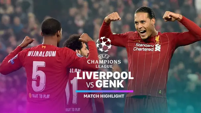 Berita video highlights matchday 4 Grup E Liga Champions 2019-2020 antara Liverpool melawan Genk yang berakhir dengan skor 2-1, Selasa (5/11/2019).