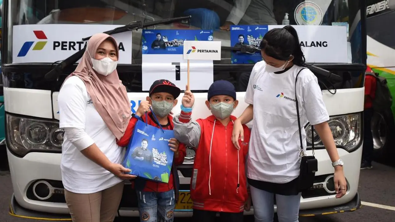 Bus Pemudik Pertamina