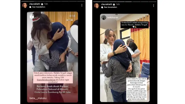 Cinta Laura Banjir Pujian Saat Datang ke Masohi, Maluku Tengah Tanpa Dibayar untuk Merayakan Hari Anak Nasional 2023. Aktris 'The Ninth Passenger' Malah Berdonasi Rp50 Juta untuk Anak-Anak Korban Pelecehan Seksual