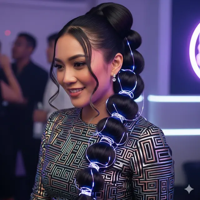 Model Rambut Pesta Wanita (Foto: Gemini AI)