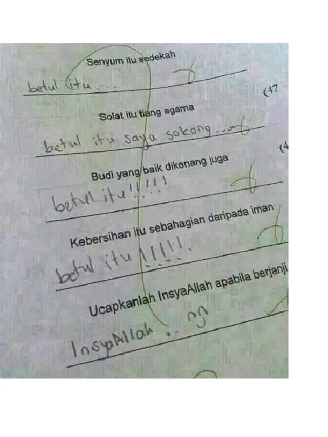 Ini Jawaban Kocak Saat Ujian yang Bikin Kamu Gagal Paham