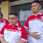 Ketua Himpunan Pertashop Merah Putih Indonesia (HPMPI), Steven usai audiensi dengan Polda Lampung. Foto : (Liputan6.com/Ardi).