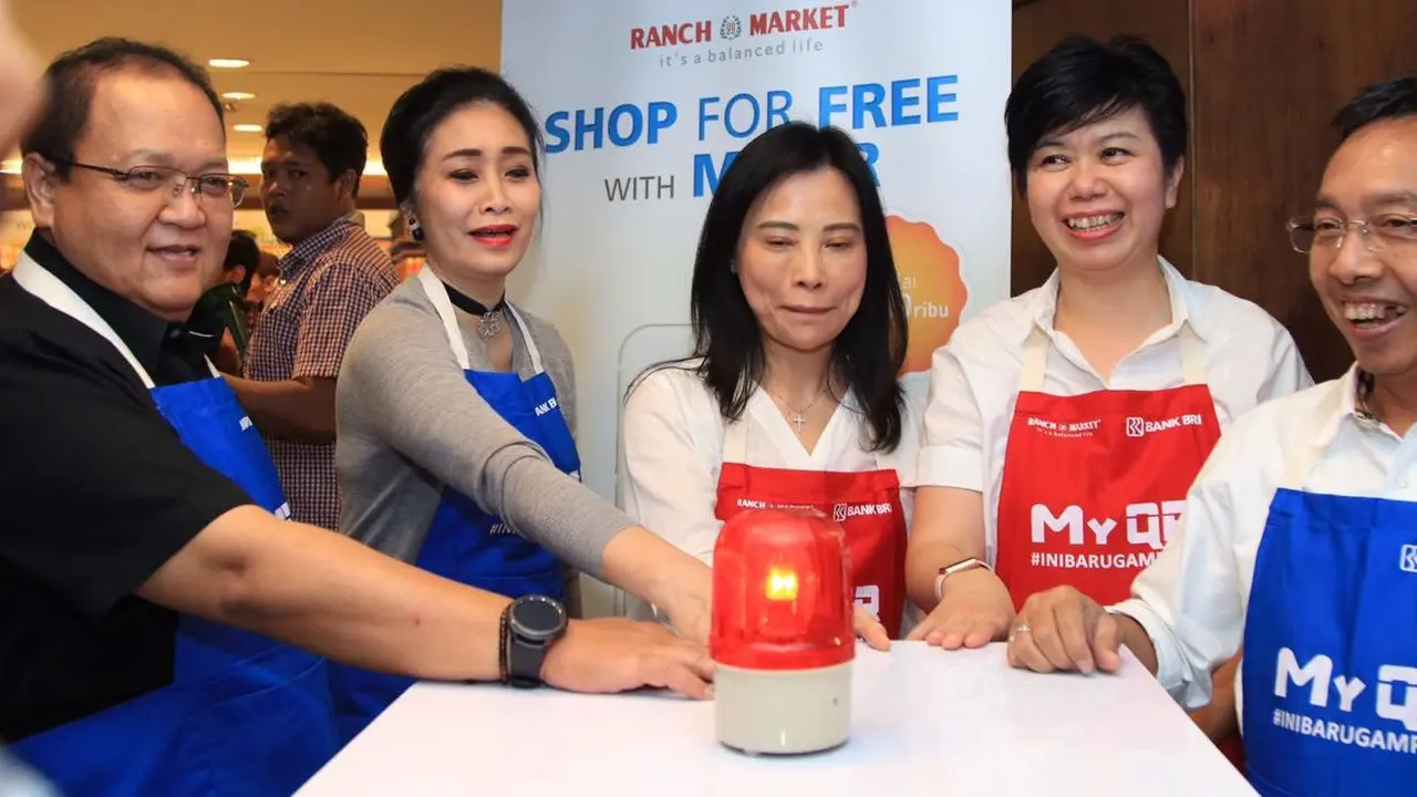BRI menggelar promo “Shop For Free With My QR” di Ranch Market Surabaya pada 20 Oktober 2018.