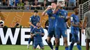 Menit ke-52, Malcom berhasil mencatatkan namanya di papan skor usai menerima umpan terobosan dari Joao Cancelo dan mengecoh Ederson. Al Hilal pun unggul 2-1. (PATRICIA DE MELO MOREIRA/AFP)