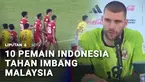 Timnas Indonesia harus puas berbagi poin dengan Malaysia dalam laga kedua Grup A FIFA ASEAN Cup 2026. Indonesia yang bermain dengan 10 pemain sejak babak pertama mampu menjaga gawang nirbobol.