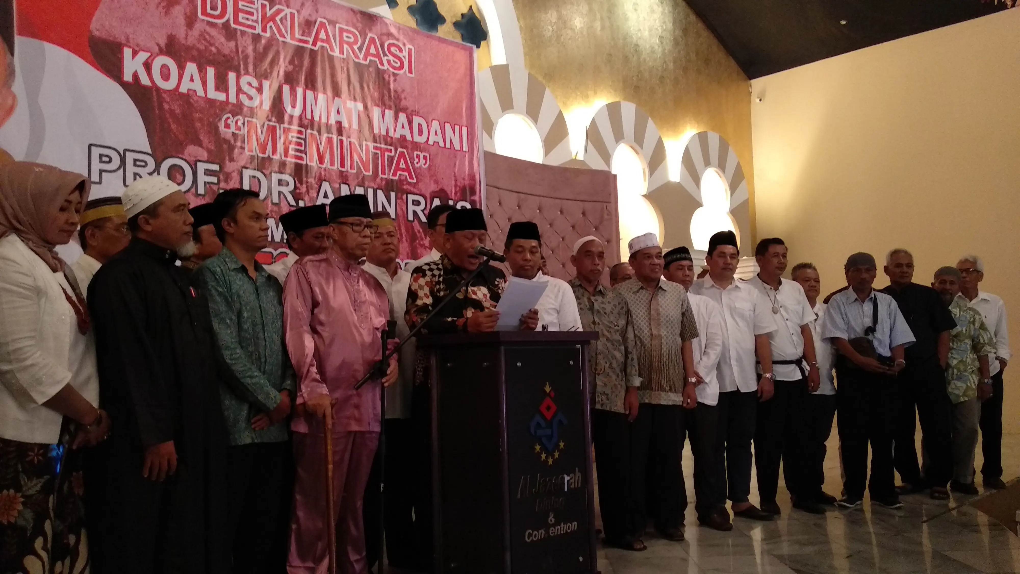 Deklarasi Amien Rais Jadi Calon Presiden 2019. (Merdeka.com/Ahda Bayhaqi)