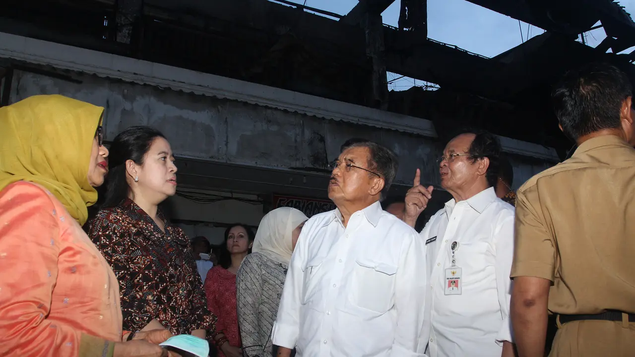 Wapres JK mengunjungi Pasar Klewer