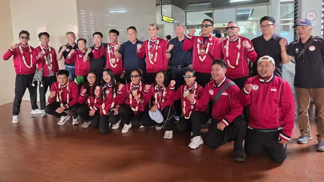 Kepulangan atlet MMA Indonesia dari Asian MMA Championships 2026 di Uzbekistan