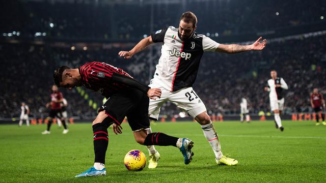 Juventus vs AC Milan di Coppa