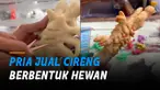 Salah seorang pengunjung kemudian merekam usaha kreatif pria itu hingga viral.