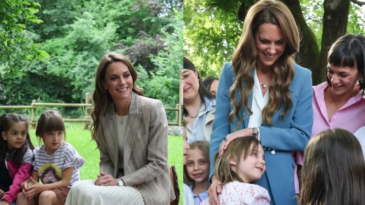 Tanpa Baju Baru, Kate Middleton Pancarkan Aura Keibuan Saat Bermain dengan Anak-Anak di Italia