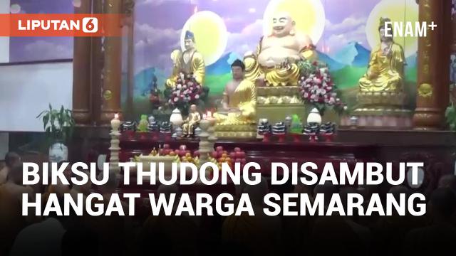 Biksu Thudong Tiba di Semarang, Pilih Vihara Adi Dharma Untuk Istirahat