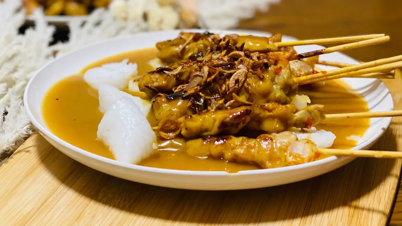 Ilustrasi sate padang