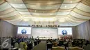 Suasana pembukaan KTT Luar Biasa OKI, Jakarta (7/3). Isi pidatonya "selama kemerdekaan bangsa Palestina, belum diserahkan kepada orang-orang Palestina, maka selama itulah bangsa Indonesia berdiri menantang penjajahan Israel".(Liputan6.com/Faizal Fanani)