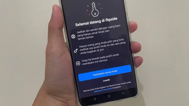 Flipside Instagram adalah profil sekunder pengguna Instagram yang bisa berfungsi layaknya second account (Liputan6.com/ Agustin Setyo Wardani)