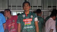 Striker I Made Wirahadi menjadi satu di antara pemain senior yang memperkuat PSS Sleman di Liga 2 2018. (Bola.com/Ronald Seger Prabowo)