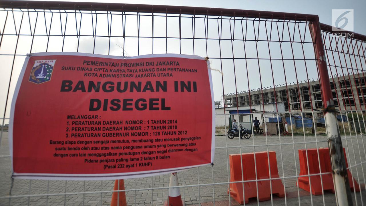 Penampakan Bangunan Proyek Reklamasi yang Disegel Pemprov DKI