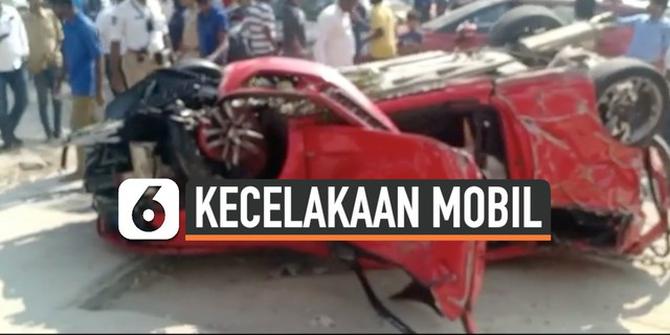 VIDEO: Detik-Detik Mengerikan Mobil Jatuh dari Jalan Layang