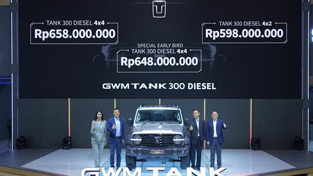 GWM Indonesia Resmi Meluncurkan GWM Tank 300 Diesel di Ajang GIIAS 2025 Seharga Rp 600 Jutaan