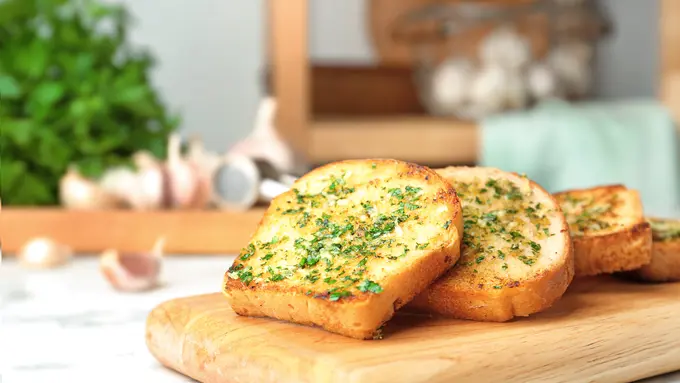 resep garlic bread roti tawar