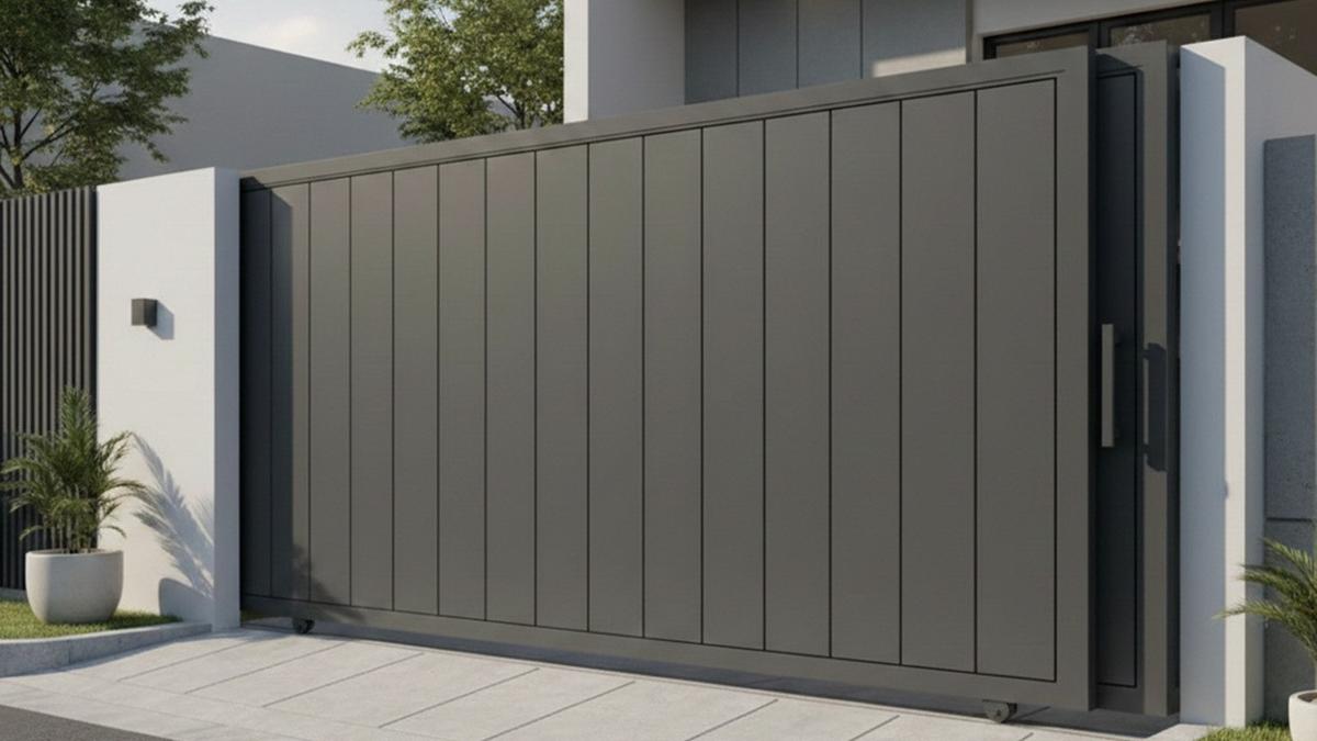 Model Pagar Rumah Kecil Minimalis dengan Pintu Sliding, Inspirasi Simpel tapi Mewah