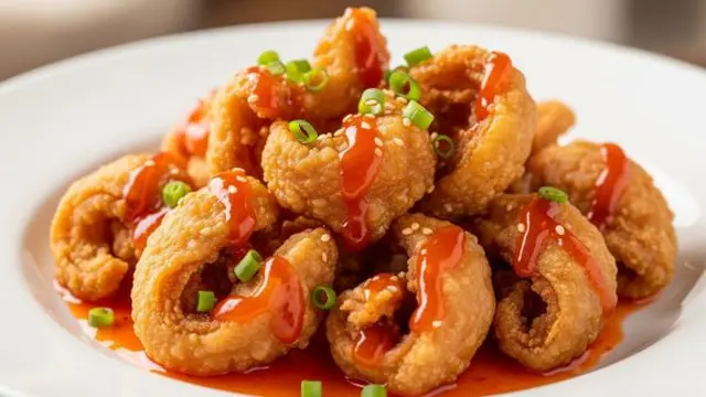 Kulit Ayam Goreng Saus Asam Manis