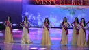 Lima nama yang berhasil menjadi Top 5 Ajang pencarian bakat Miss Celebrity 2015 yaitu Sella dari Bandung, Nina dari Jakarta, Dini dari Medan, Mawar dari Medan dan Yuriko Septiani Zahra dari Jakarta. (Deki Prayoga/Bintang.com)