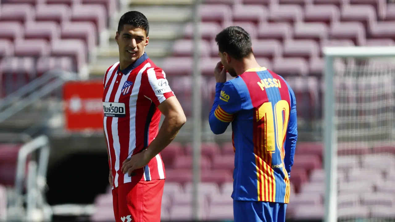 FOTO: Momen Luis Suarez Reuni dengan Pemain Barcelona