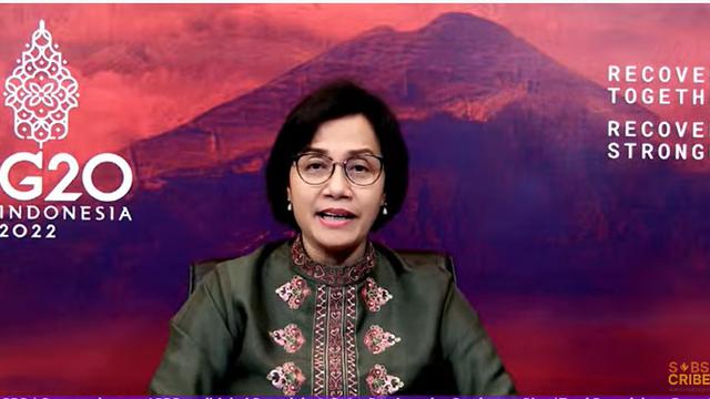 Menteri Keuangan (Menkeu) Sri Mulyani Indrawati saat melepas penerima beasiswa melalui Lembaga Pengelola Dana Pendidikan (LPDP).