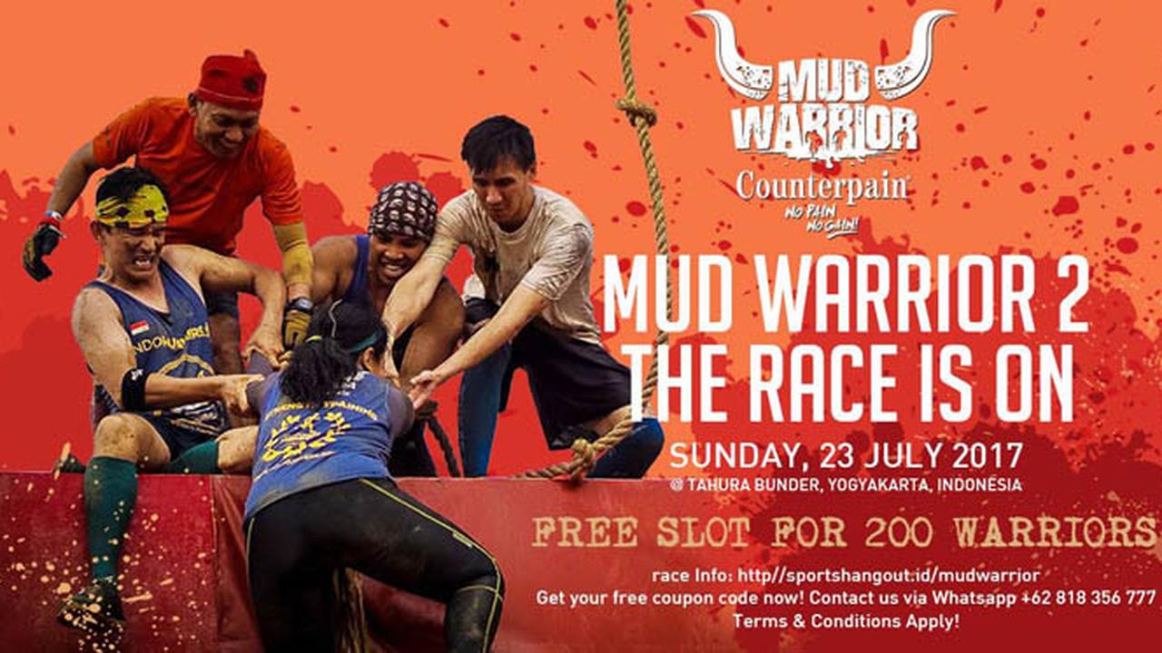 Counterpain Mud Warrior on Forest Hadir di Yogyakarta