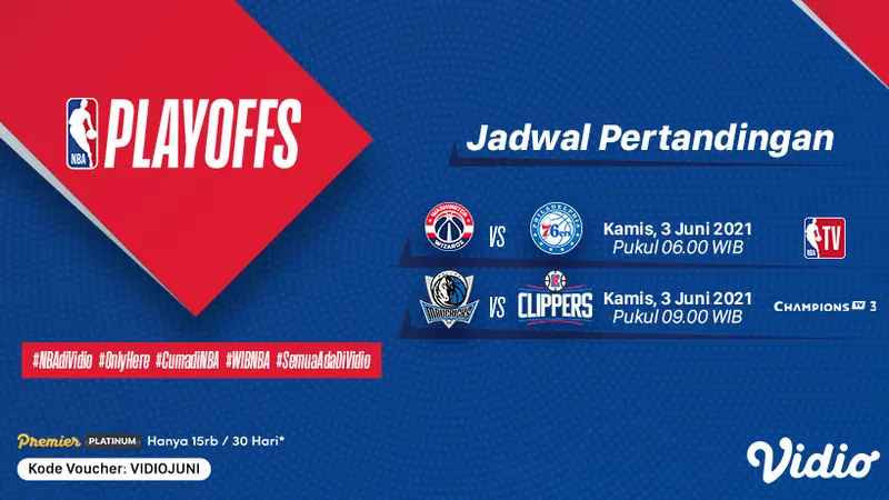 Live Streaming NBA Play Off di Vidio