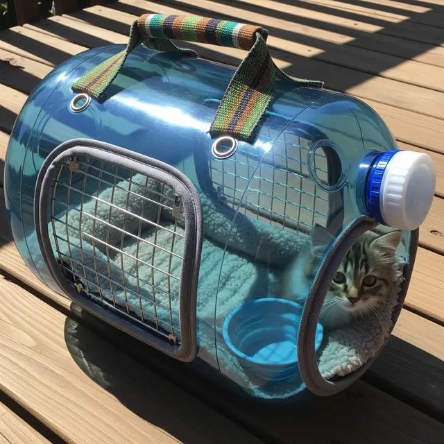 Pet Cargo dari Galon Bekas (AI Generated)