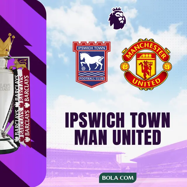Liga Inggris - Ipswich Town Vs MU