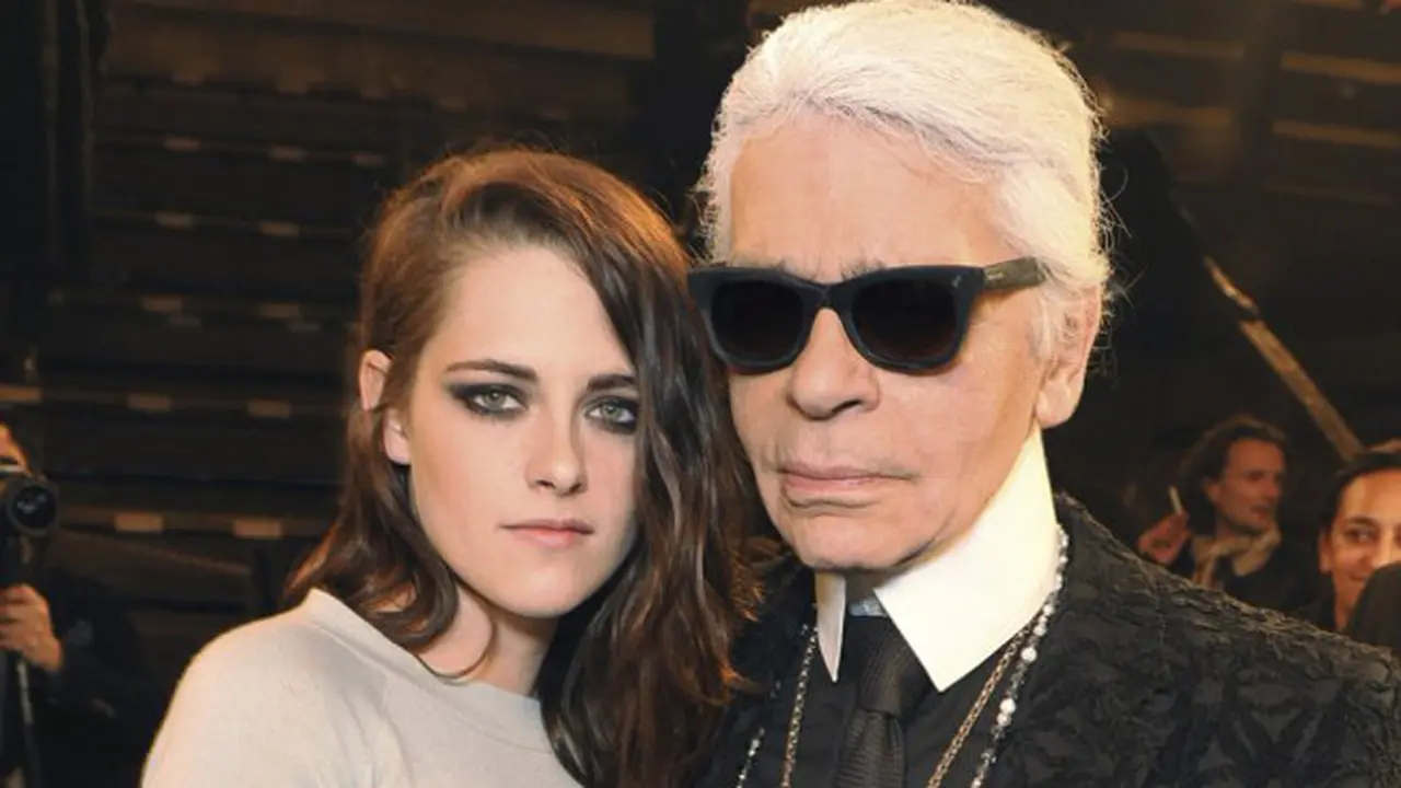 Kristen Stewart & Karl Lagerfeld