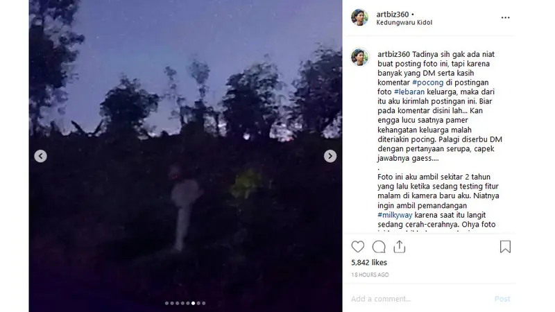 Penampakan pocong di Google Maps Kedungwaru Kidul