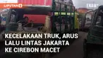 Polsek Losarang mengurai kemacetan akibat kecelakaan tronton di desa Puntang. Personel dikerahkan untuk membantu mengatur arus lalu lintas di lokasi kecelakaan