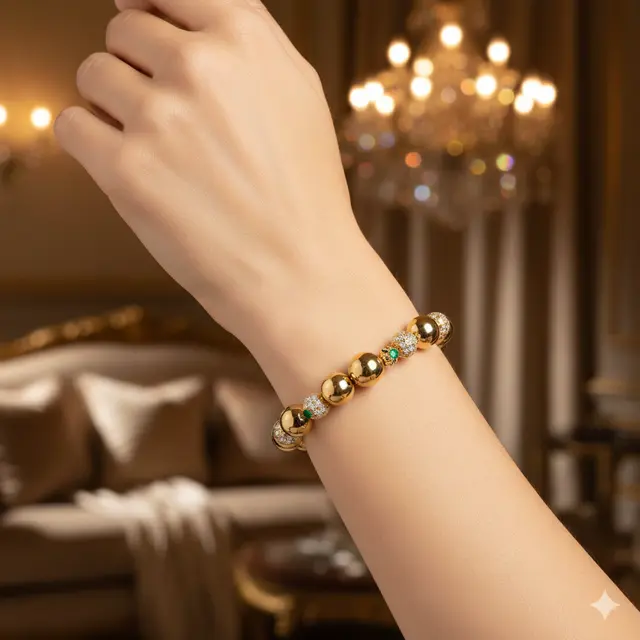 Model Gelang Emas Bola-Bola yang Manis untuk Acara Resmi