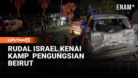 Rudal Israel Hantam Area Dekat Kamp Pengungsi di Beirut