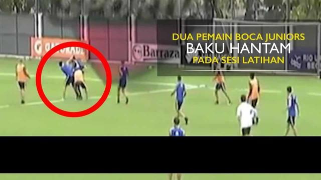 Juan Isaurralde dan Jonathan Silva terlibat perkelahian pada sesi latihan Boca Juniorsr