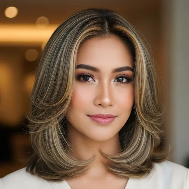 Rambut Pirang Ash Brown