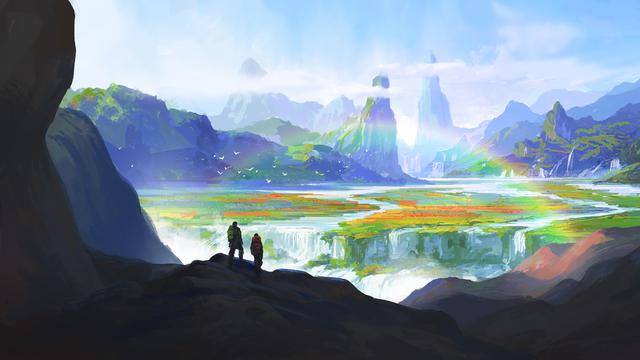 Ilustrasi surga indah (sumber: Freepik)