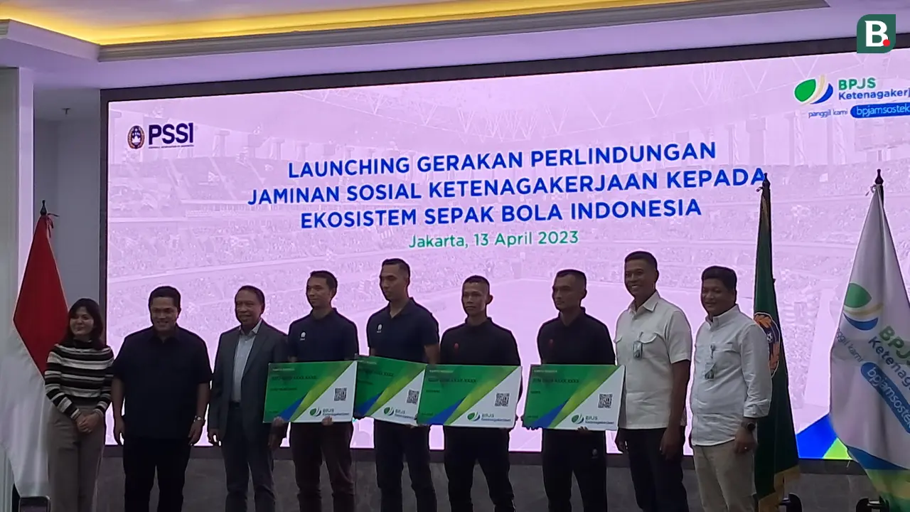 FOTO Kerja Sama PSSI dan BPJS Ketenagakerjaan