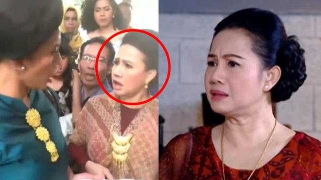 Diduga Pemain Sinetron, Ini Sosok Viral Emak-emak yang Rebutan Rendang di Kondangan