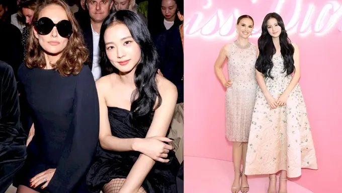 Disebut Fangirl Sukses, 5 Potret Beda Gaya Jisoo BLACKPINK saat Foto Bareng Natalie Portman di Tahun 2022 dan 2024